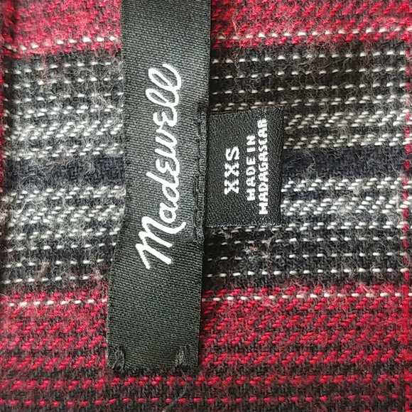 Madewell Red & Black Plaid Flannel - Picture 7 of 17